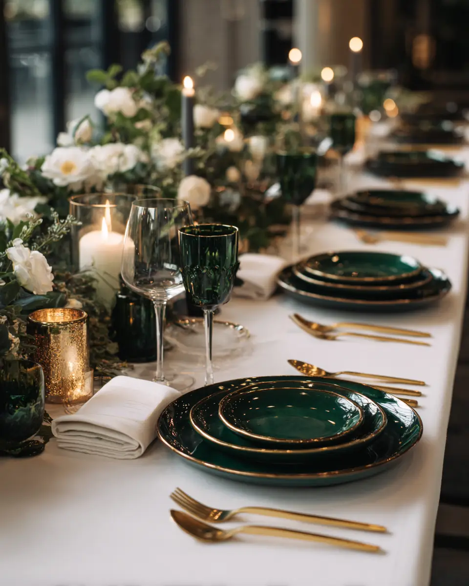 Emerald Green Dining Room Decor Ideas