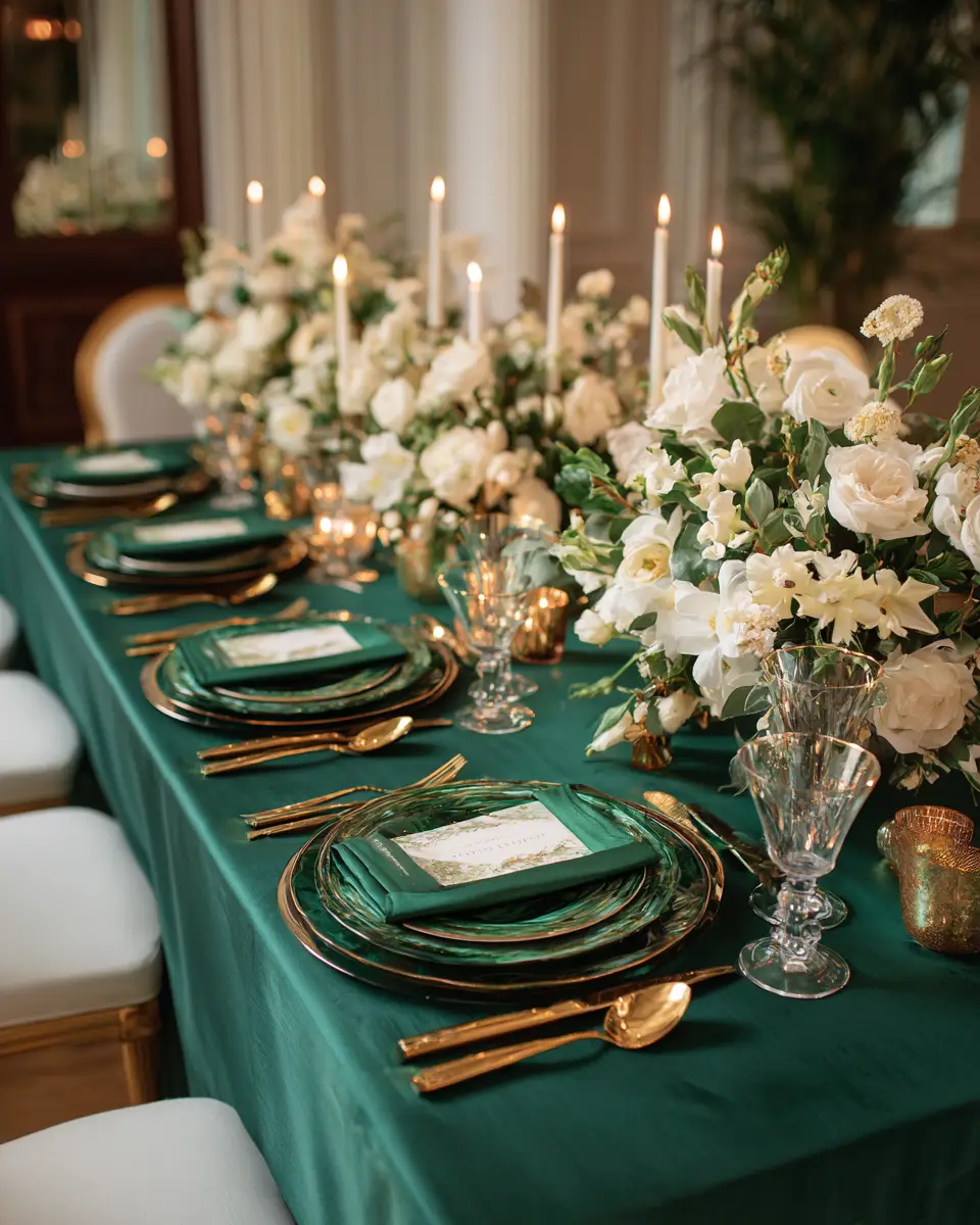 Emerald Green Dining Room Decor Ideas