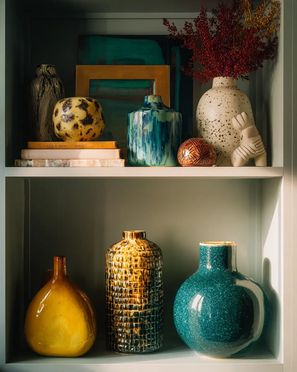 Emerald Green Eclectic Living Room Decor Ideas