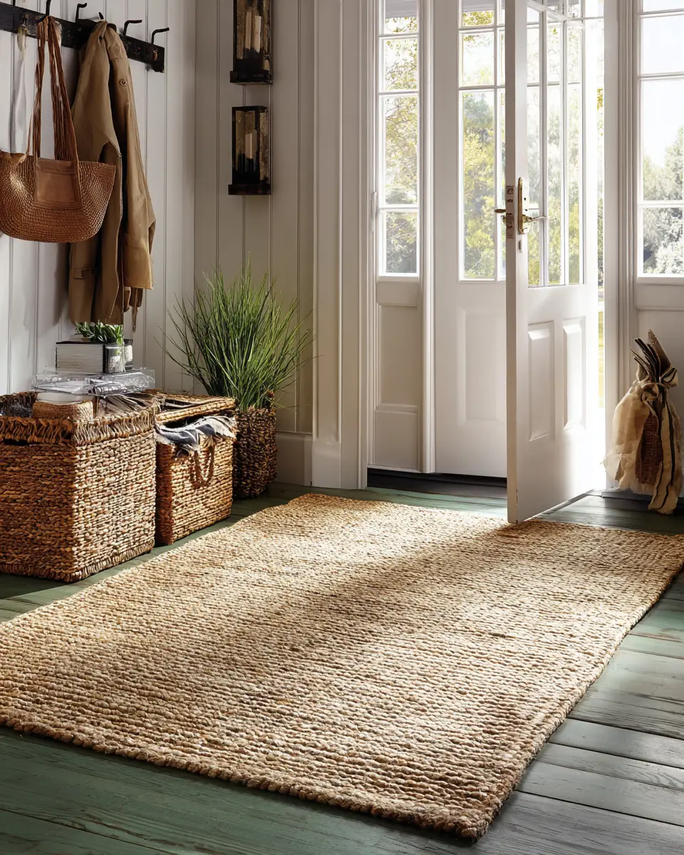 Emerald Green Rustic Entryway Decor Ideas