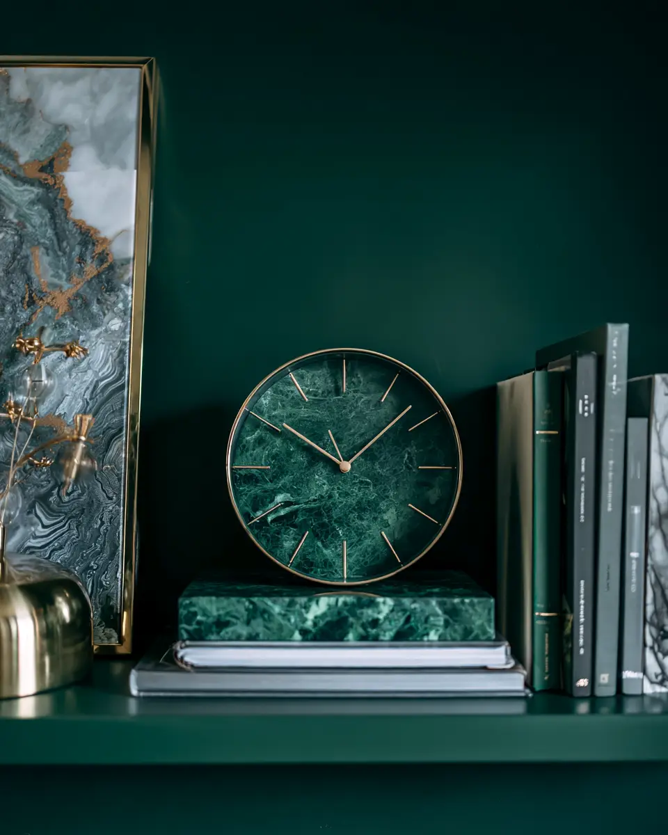 Emerald Green Scandinavian Home Office Decor Ideas