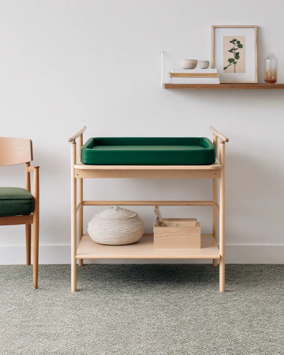 Emerald Green Scandinavian Nursery Decor Ideas