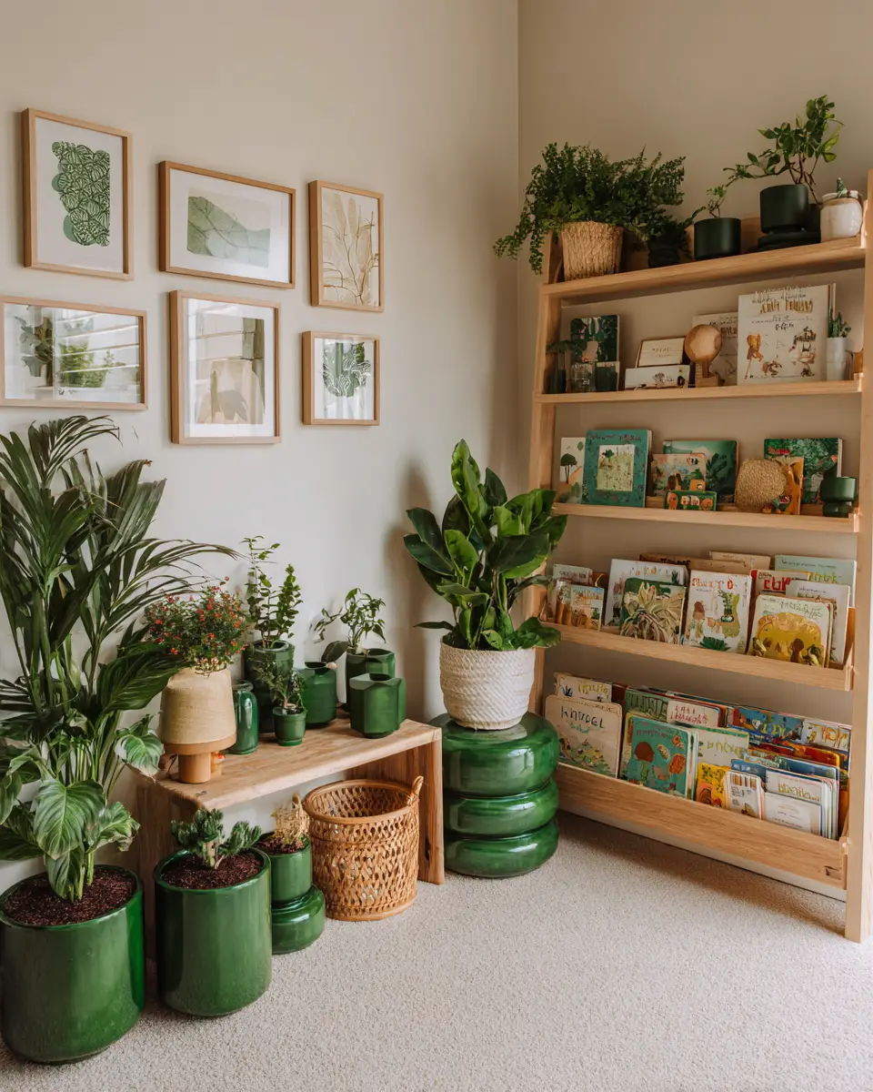Emerald Green Scandinavian Nursery Decor Ideas