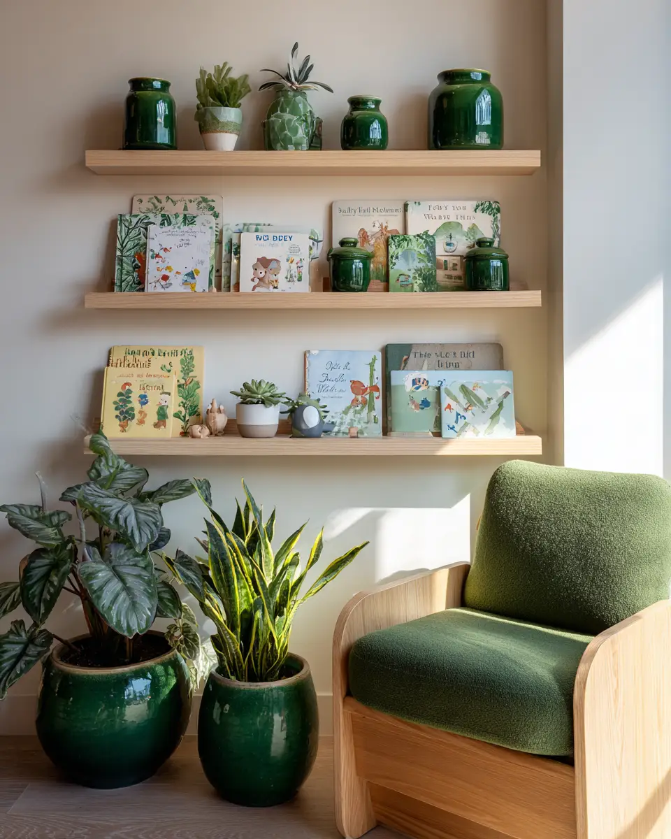 Emerald Green Scandinavian Nursery Decor Ideas