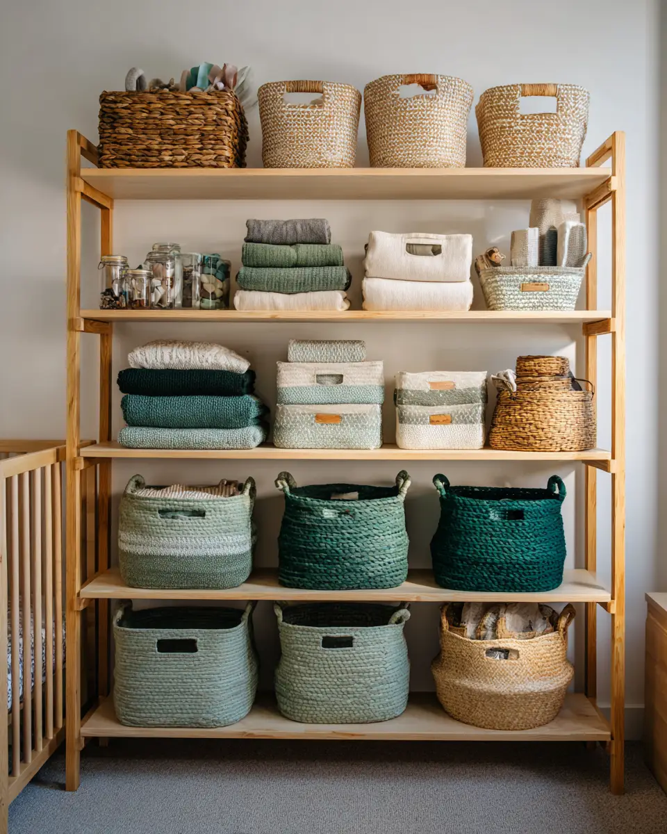 Emerald Green Scandinavian Nursery Decor Ideas