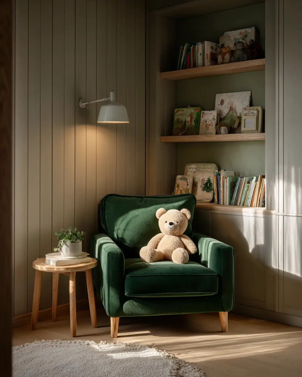 Emerald Green Scandinavian Nursery Decor Ideas