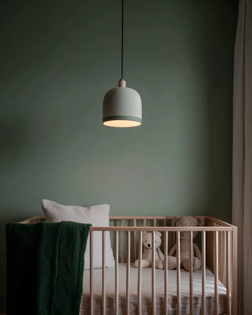 Emerald Green Scandinavian Nursery Decor Ideas