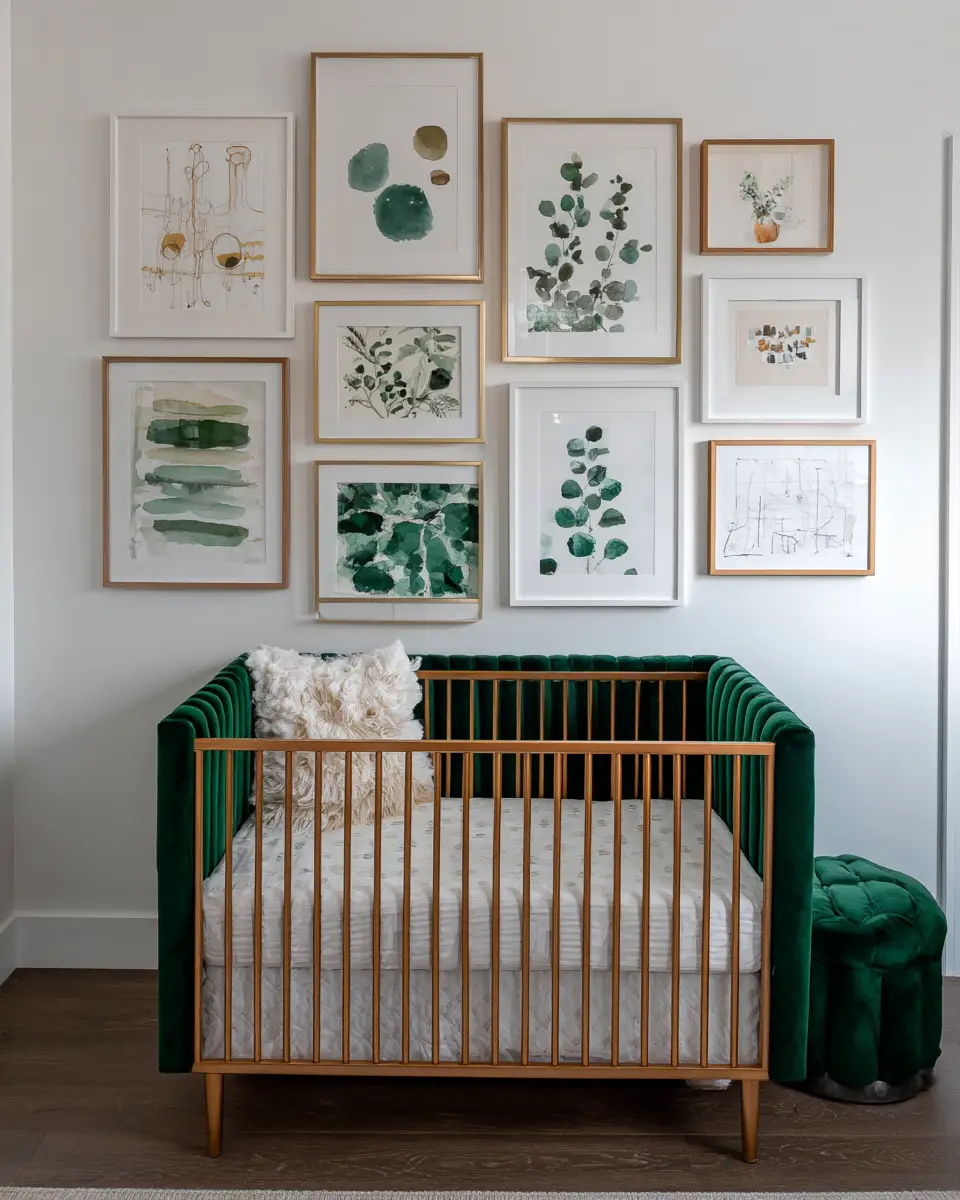 Emerald Green Scandinavian Nursery Decor Ideas