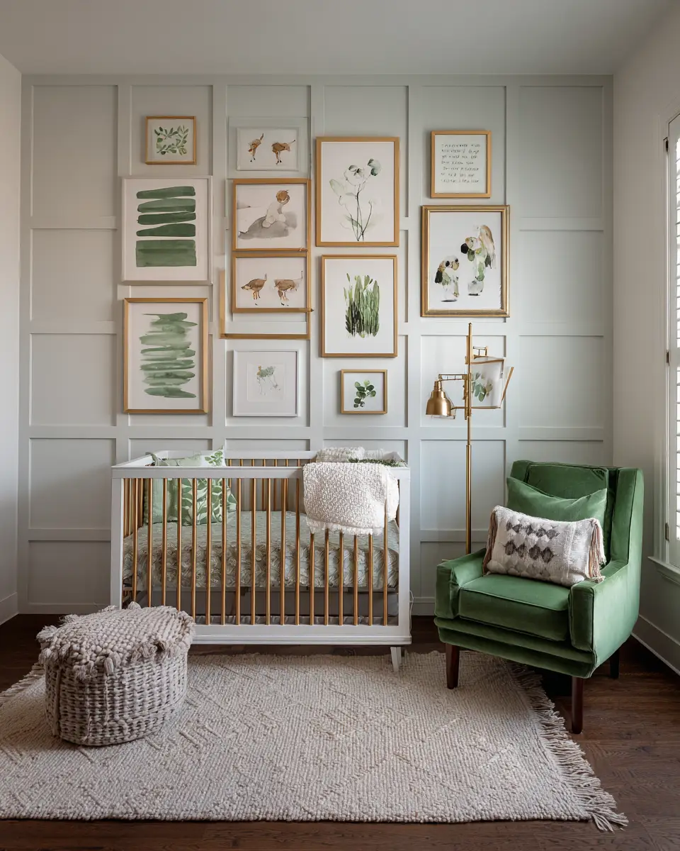 Emerald Green Scandinavian Nursery Decor Ideas