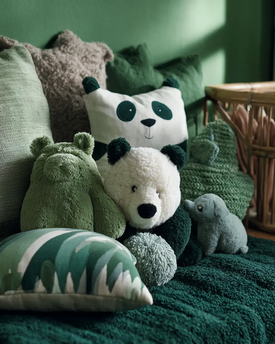 Emerald Green Scandinavian Nursery Decor Ideas