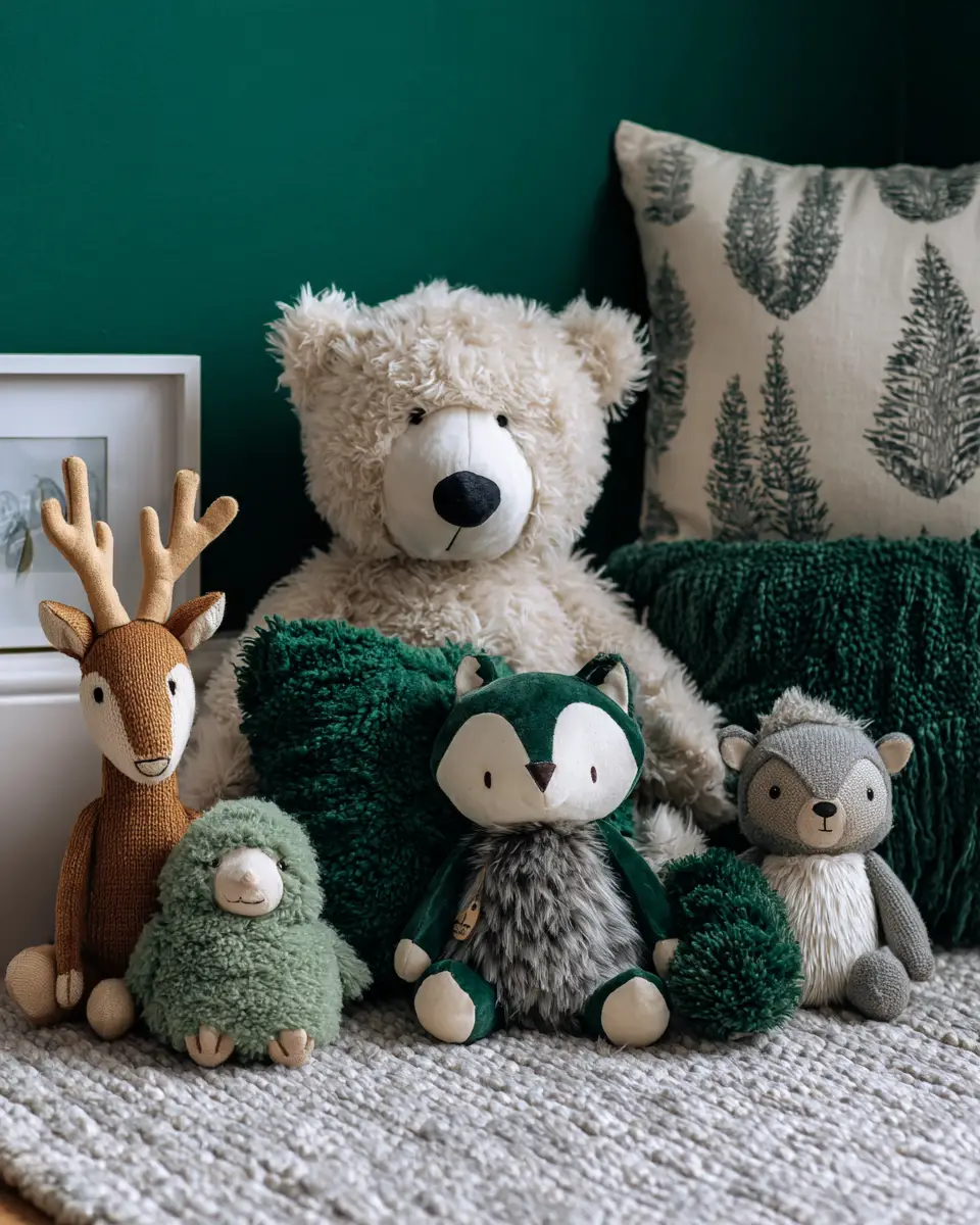 Emerald Green Scandinavian Nursery Decor Ideas