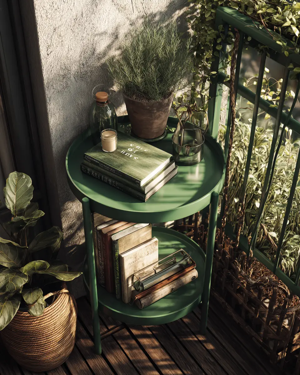 Emerald Green Traditional Balcony Decor Ideas