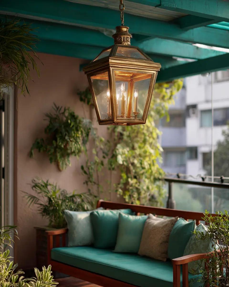 Emerald Green Traditional Balcony Decor Ideas