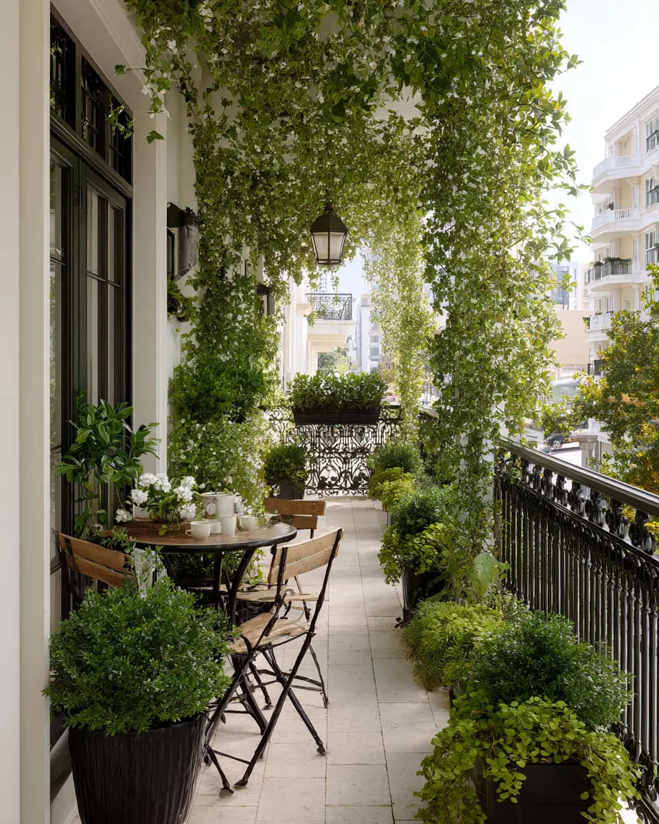 Emerald Green Traditional Balcony Decor Ideas
