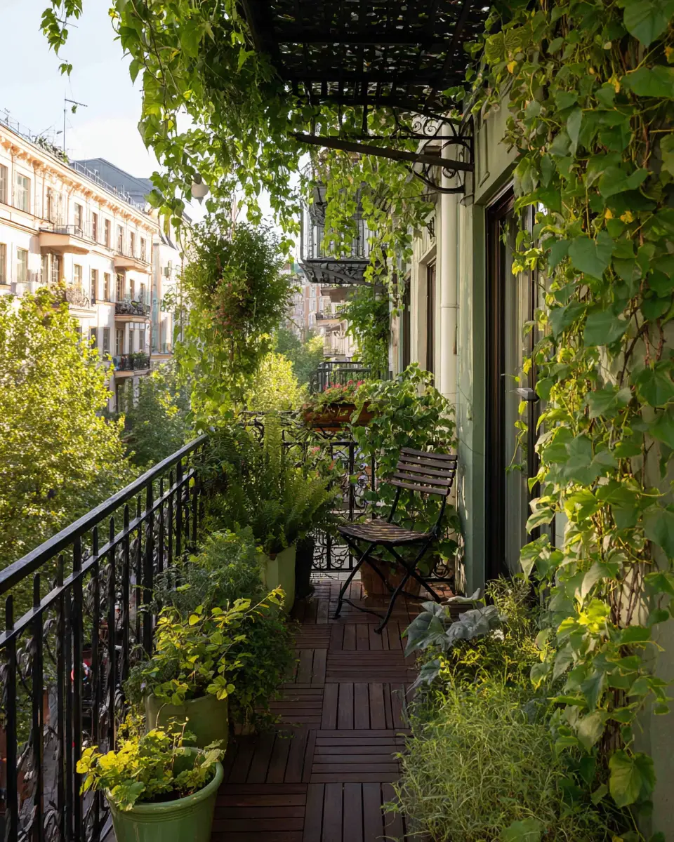 Emerald Green Traditional Balcony Decor Ideas