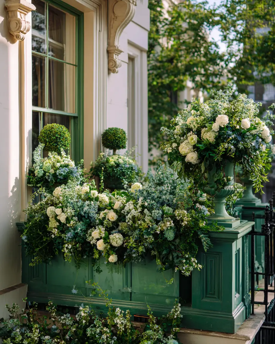 Emerald Green Traditional Balcony Decor Ideas