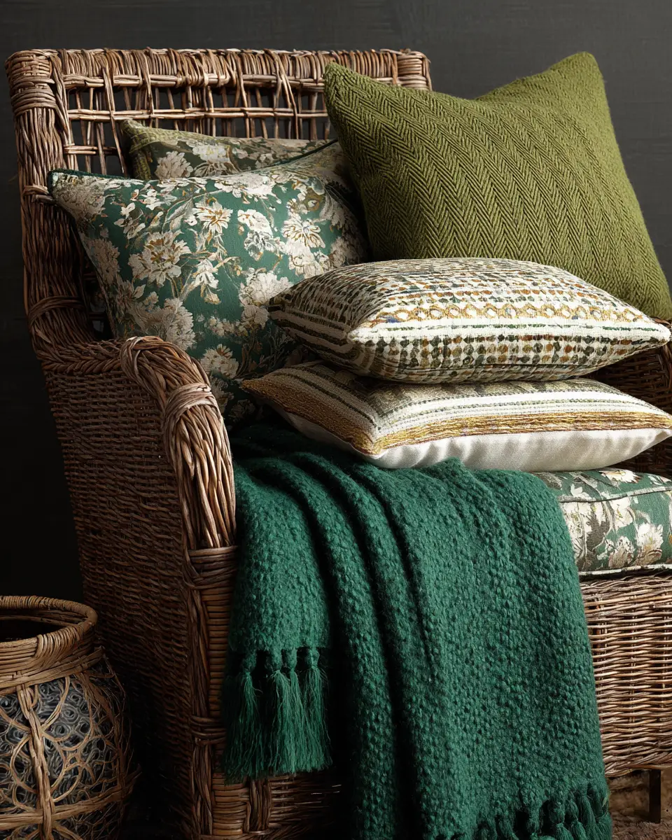 Emerald Green Traditional Balcony Decor Ideas