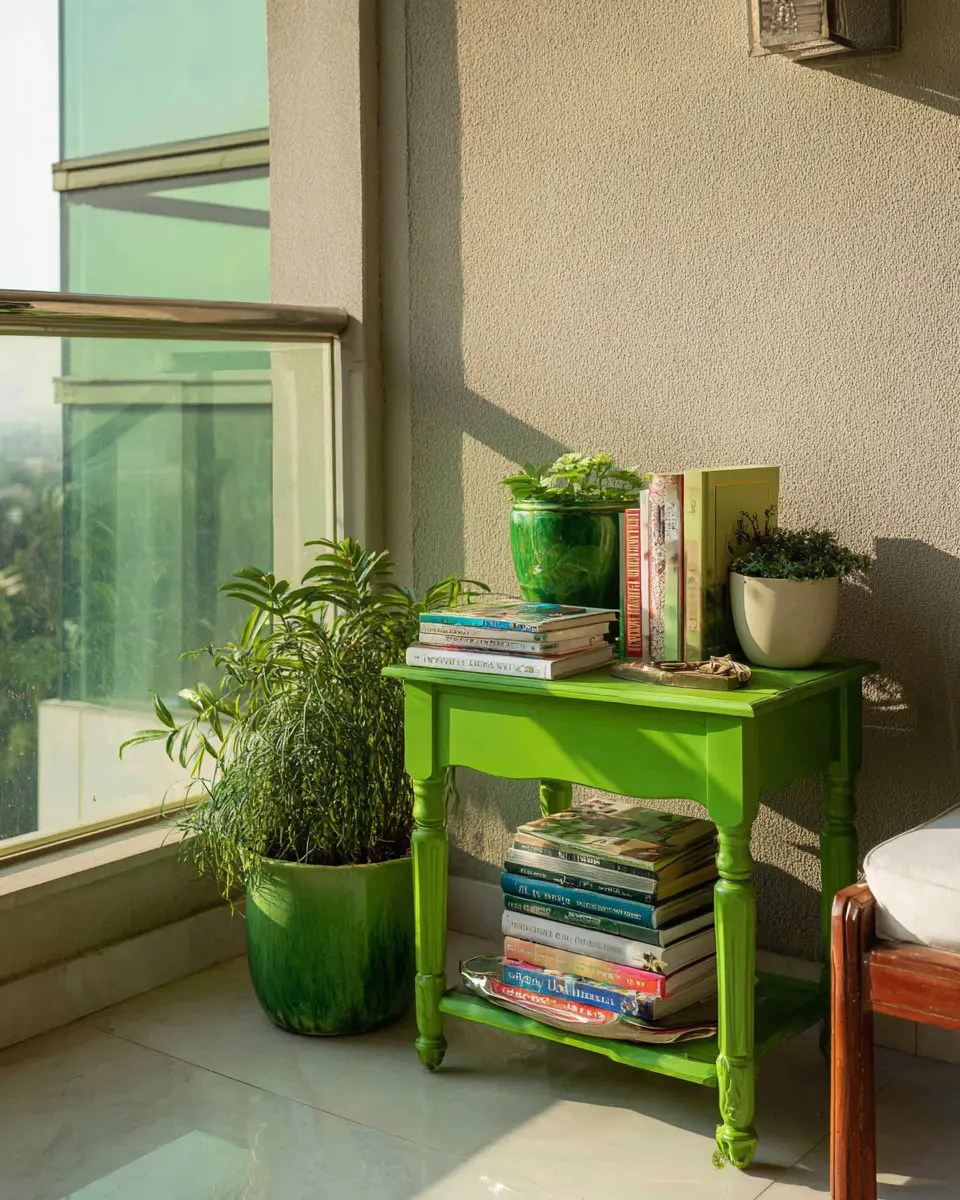 Emerald Green Traditional Balcony Decor Ideas