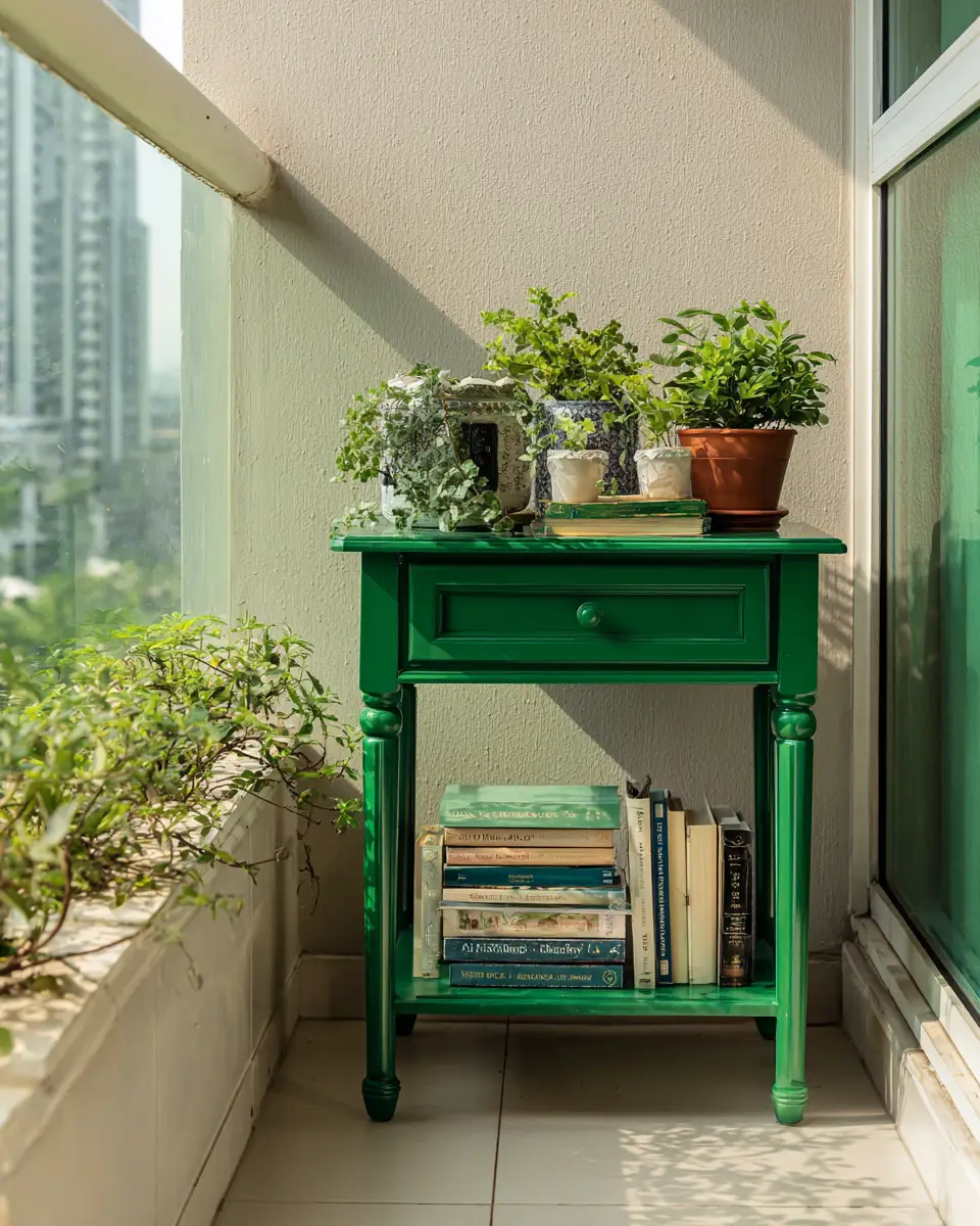 Emerald Green Traditional Balcony Decor Ideas