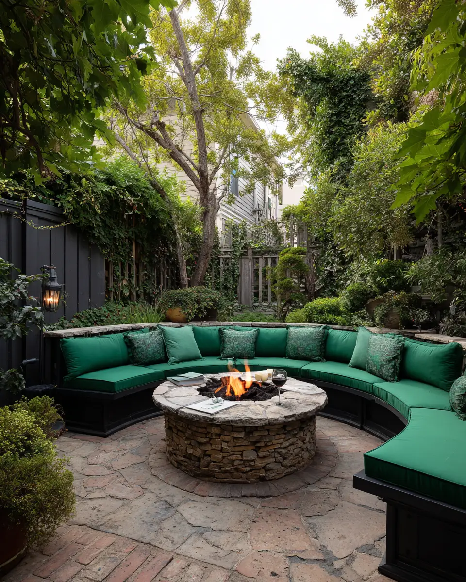 Emerald Green Traditional Patio Decor Ideas