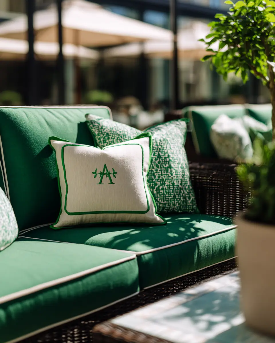 Emerald Green Traditional Patio Decor Ideas