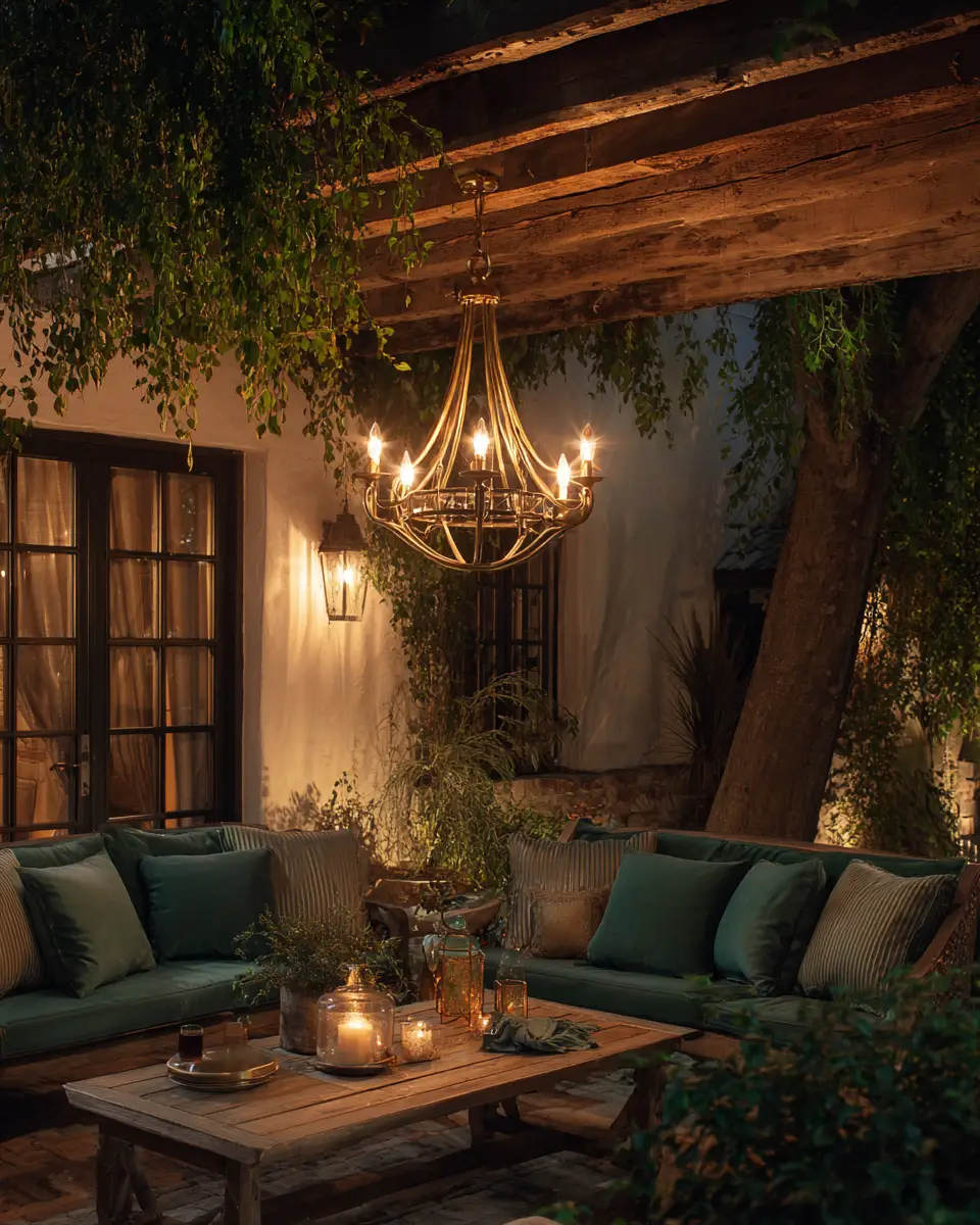 Emerald Green Traditional Patio Decor Ideas