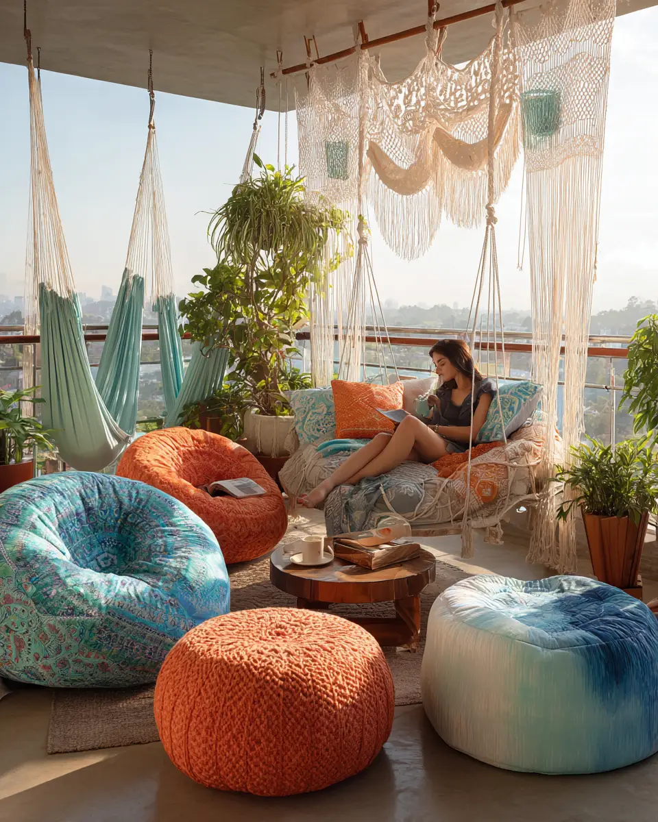 Family-Friendly Boho Balcony Decor Ideas