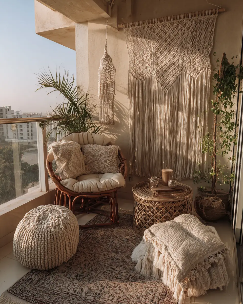 Family-Friendly Boho Balcony Decor Ideas