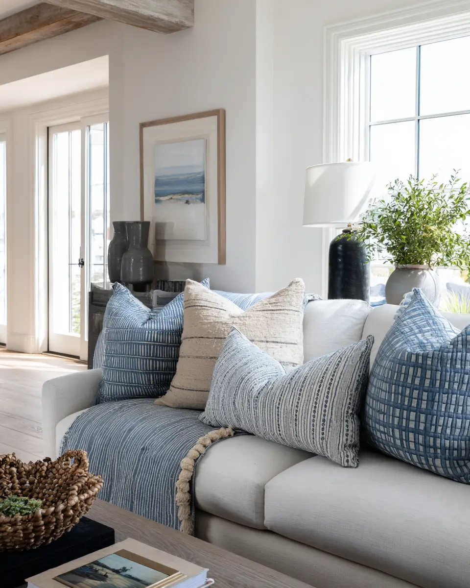 Family-Friendly Coastal Living Room Decor Ideas