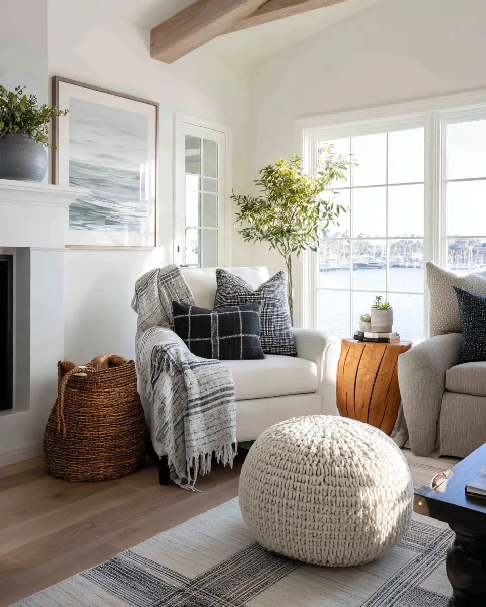 Family-Friendly Coastal Living Room Decor Ideas