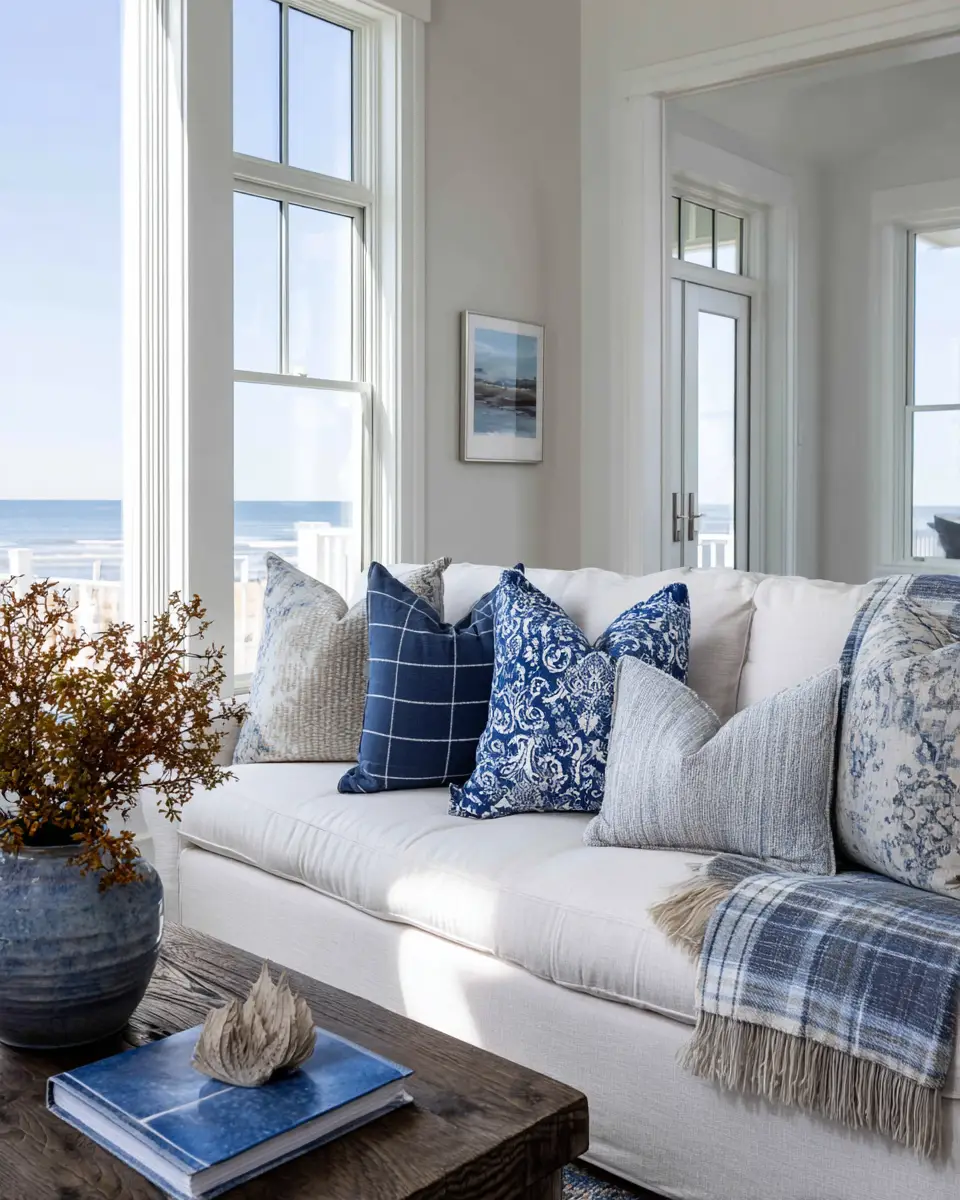 Family-Friendly Coastal Living Room Decor Ideas