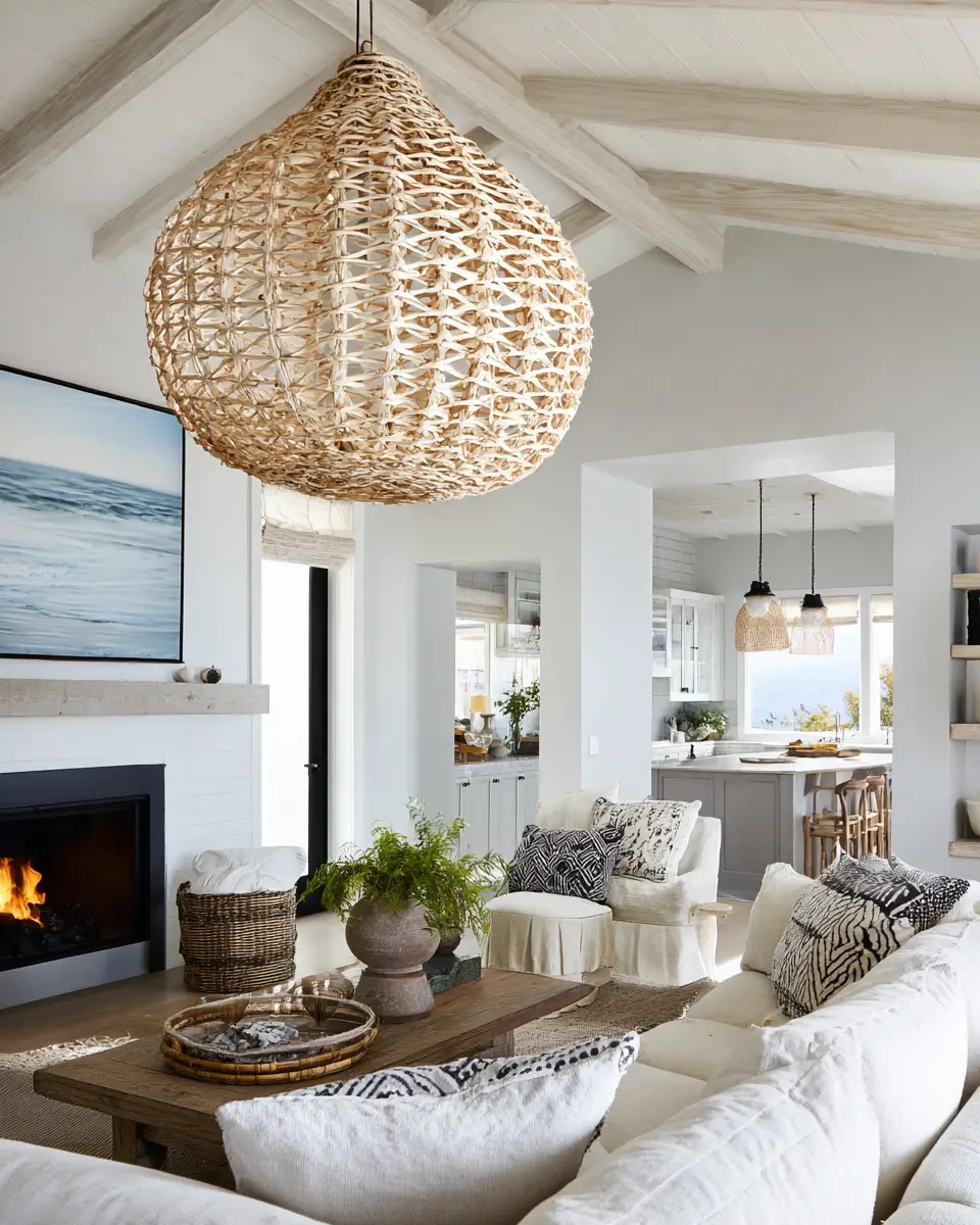 Family-Friendly Coastal Living Room Decor Ideas