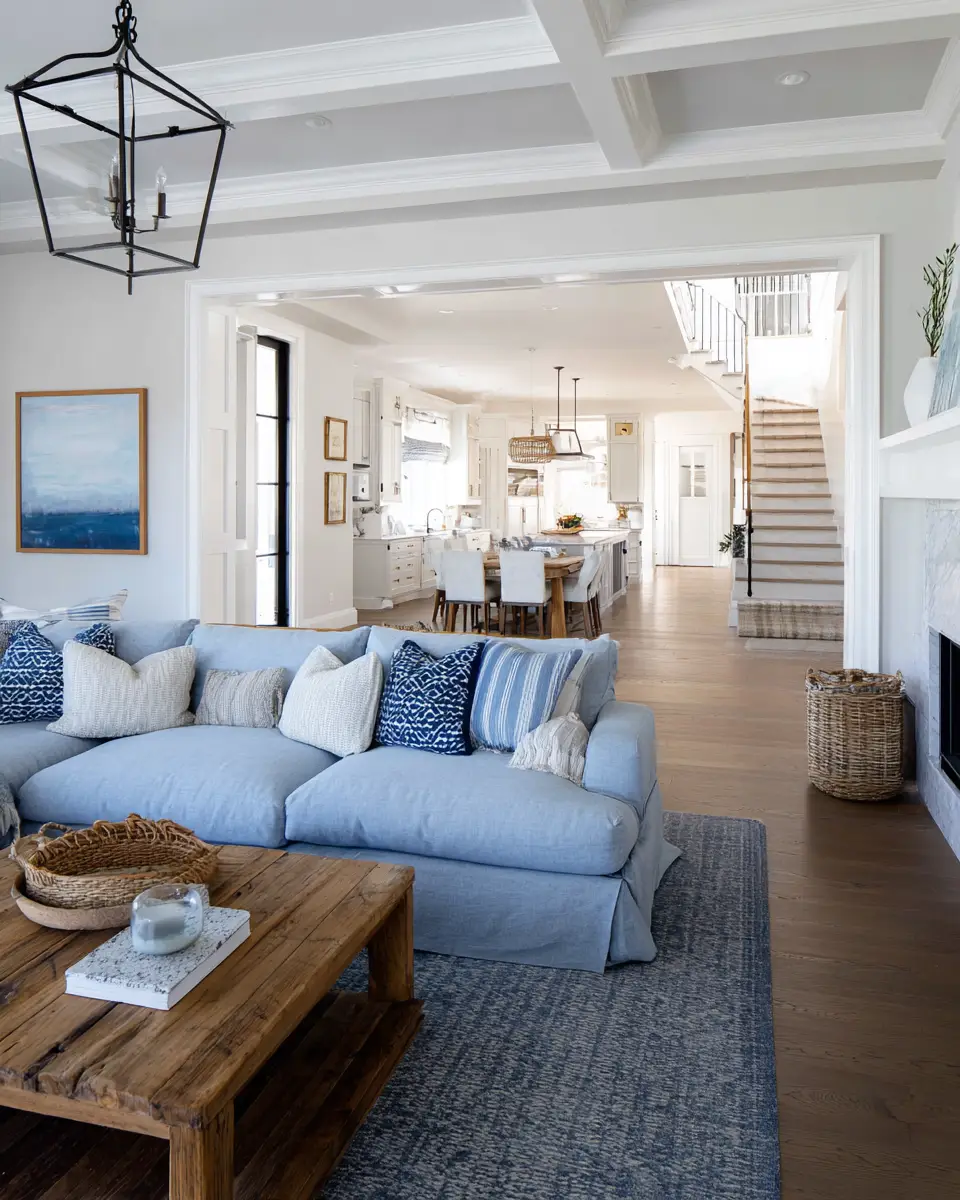 Family-Friendly Coastal Living Room Decor Ideas