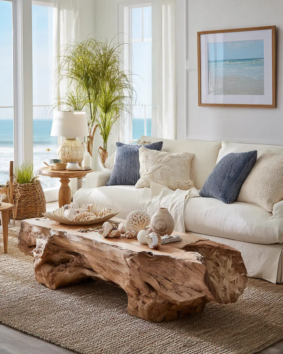 Family-Friendly Coastal Living Room Decor Ideas