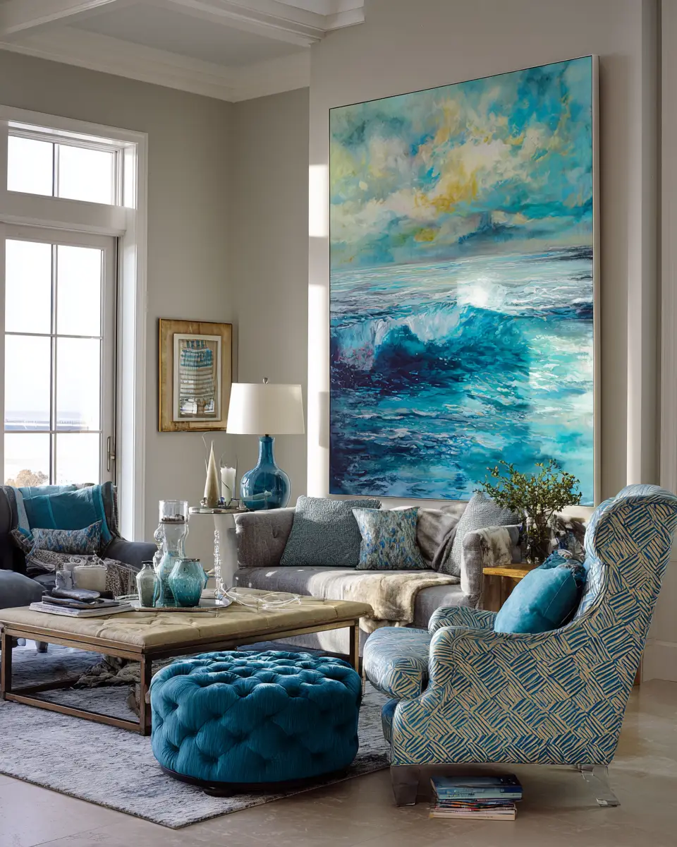 Family-Friendly Coastal Living Room Decor Ideas