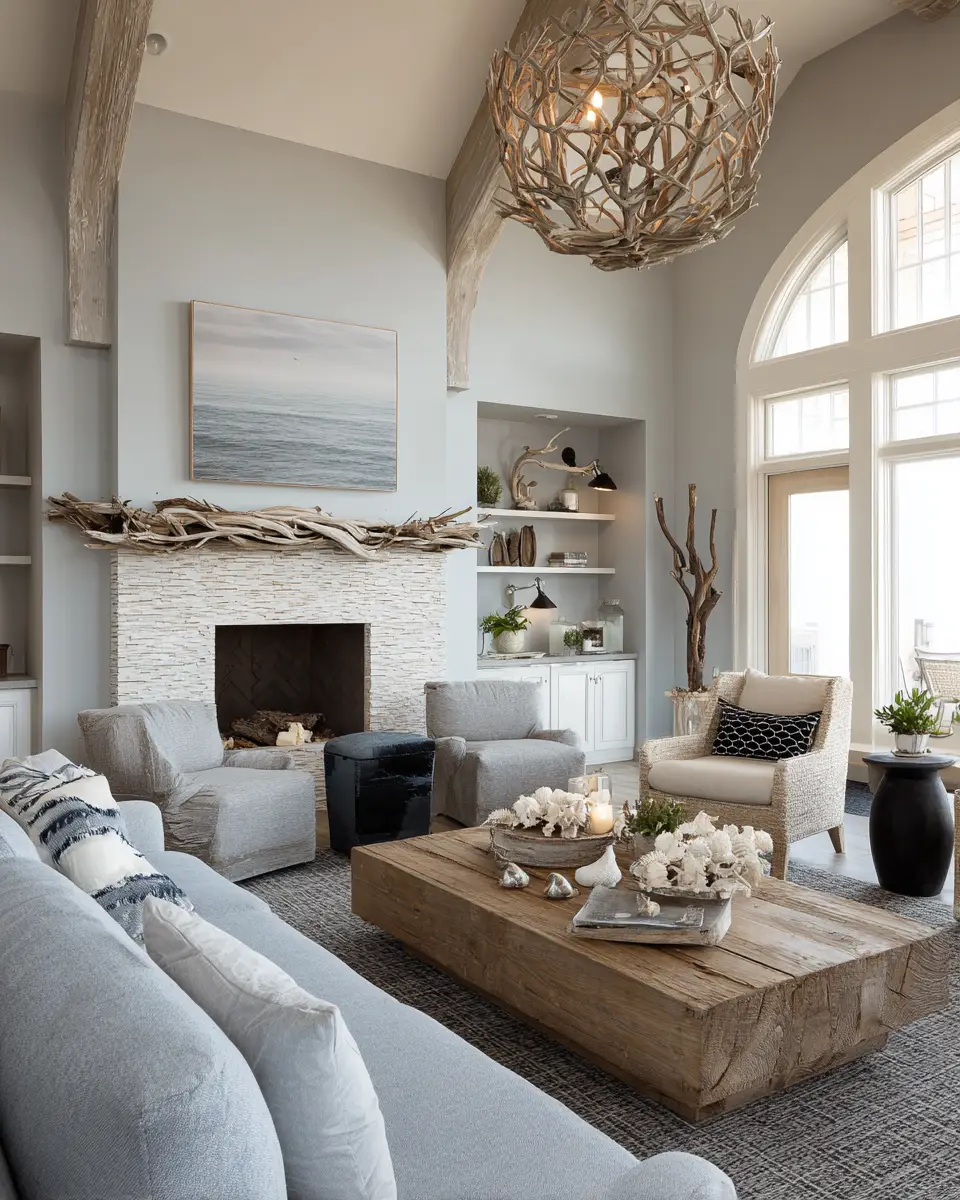 Family-Friendly Coastal Living Room Decor Ideas