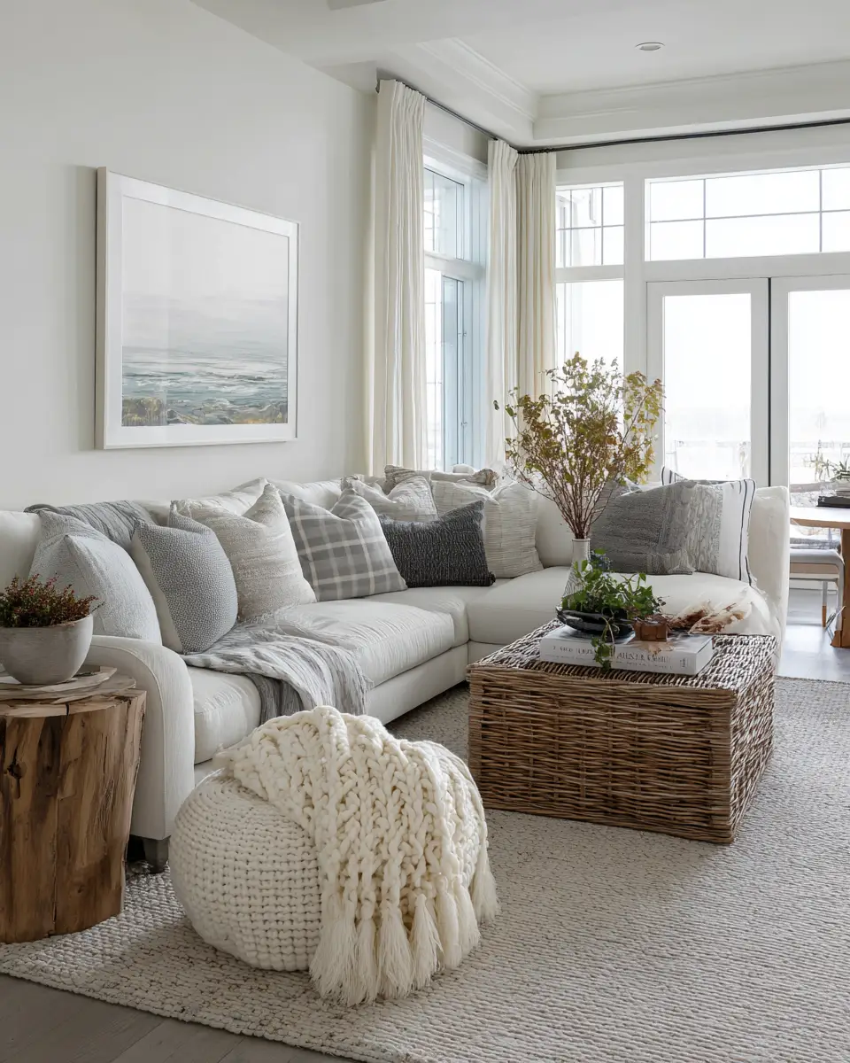 Family-Friendly Coastal Living Room Decor Ideas