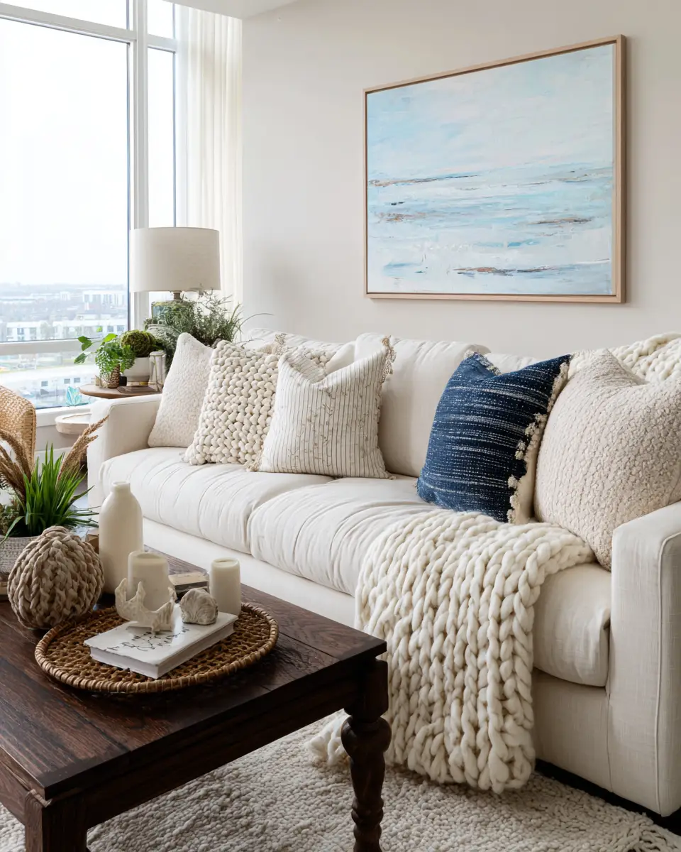 Family-Friendly Coastal Living Room Decor Ideas