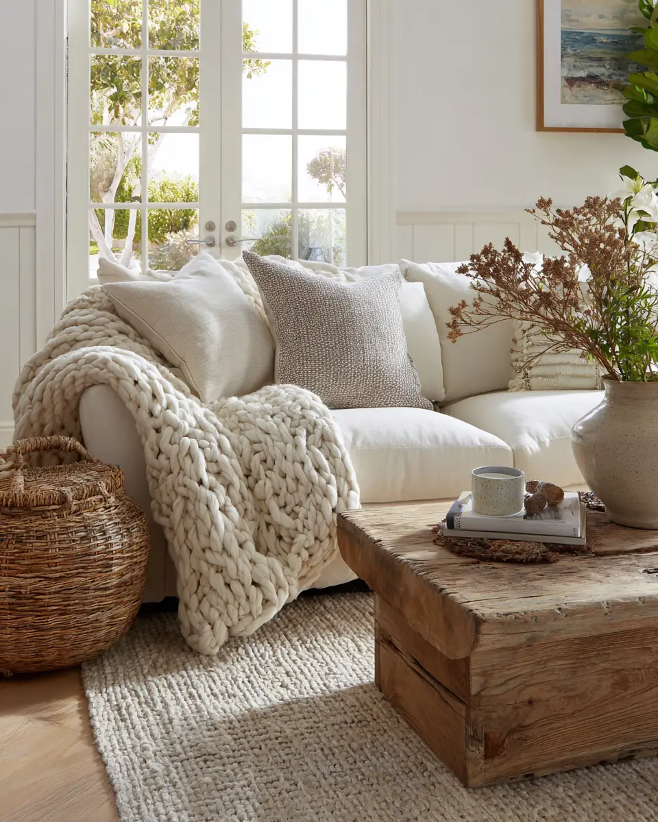 Family-Friendly Coastal Living Room Decor Ideas