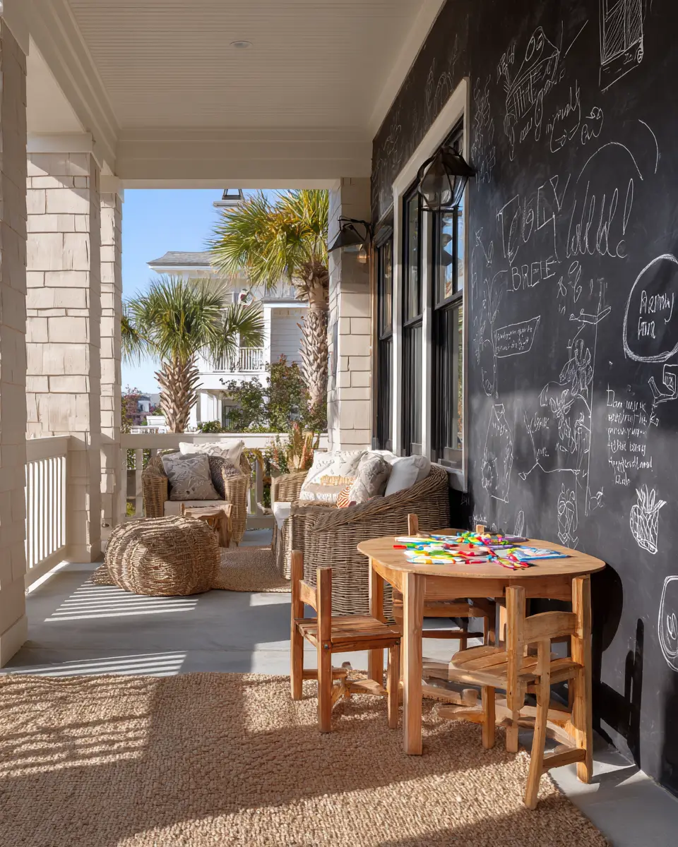 Family-Friendly Coastal Porch Decor Ideas