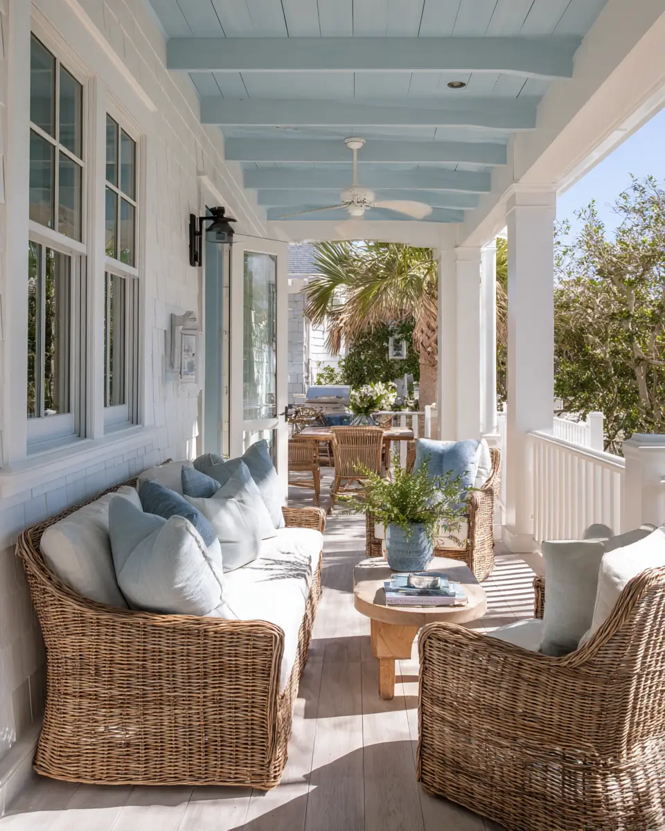 Family-Friendly Coastal Porch Decor Ideas