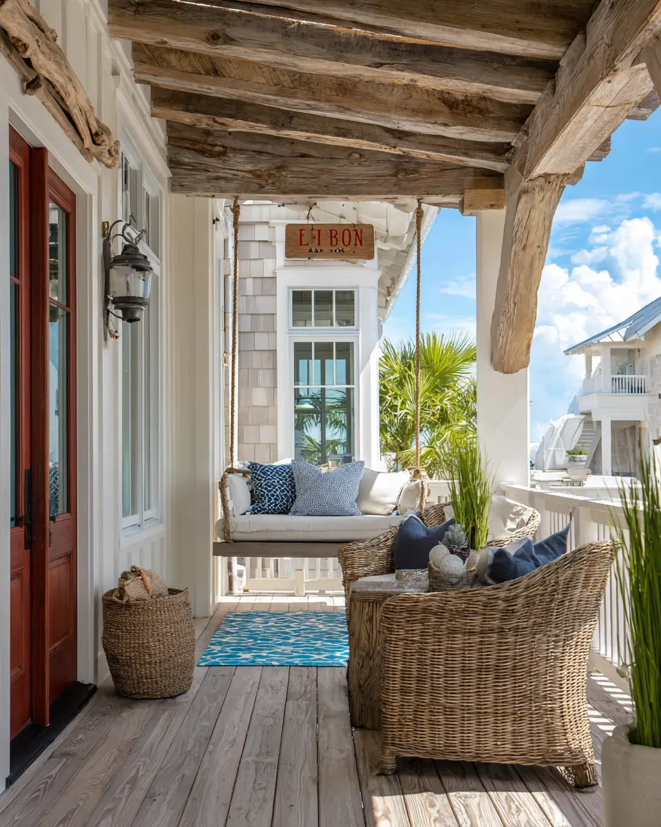 Family-Friendly Coastal Porch Decor Ideas