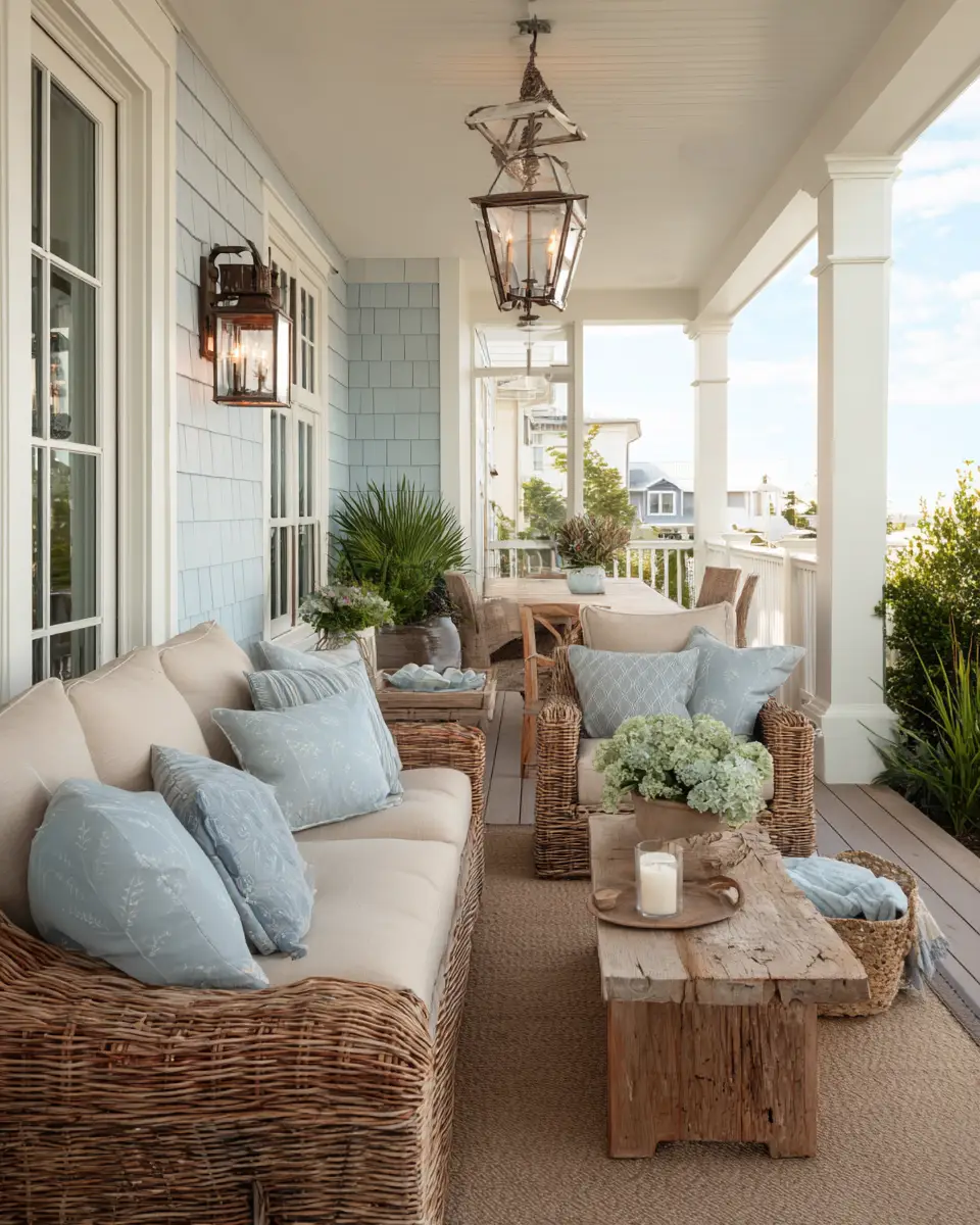 Family-Friendly Coastal Porch Decor Ideas