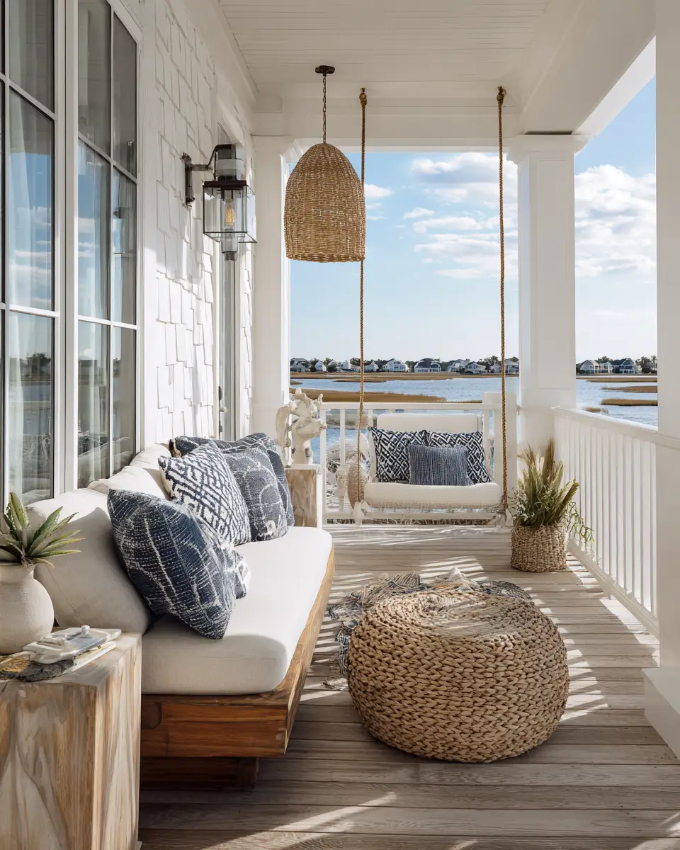 Family-Friendly Coastal Porch Decor Ideas