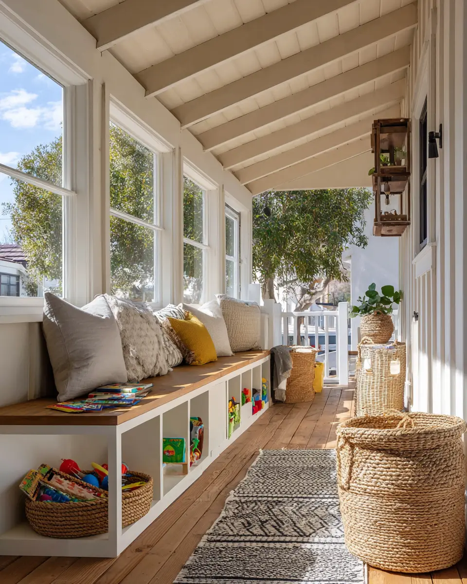 Family-Friendly Coastal Porch Decor Ideas