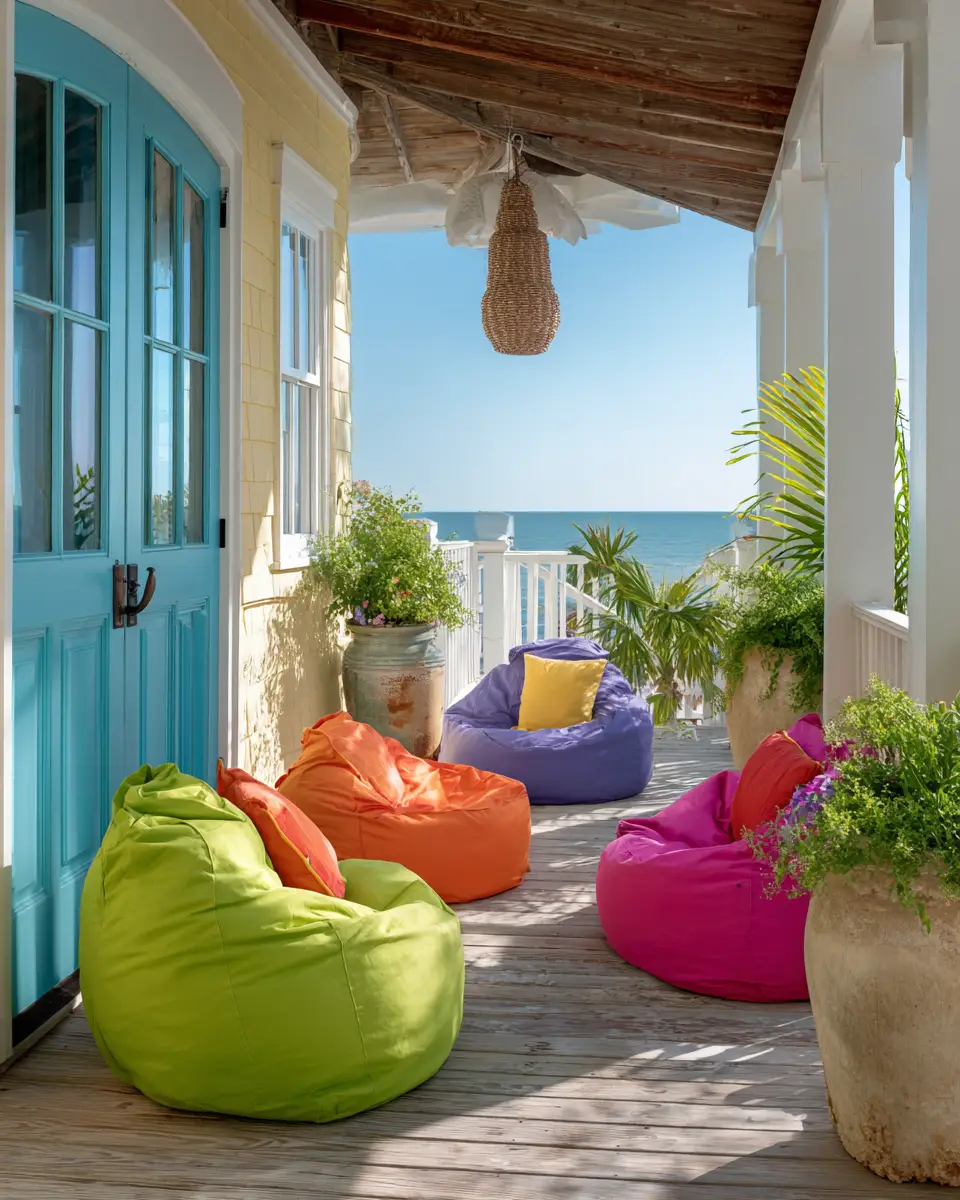 Family-Friendly Coastal Porch Decor Ideas