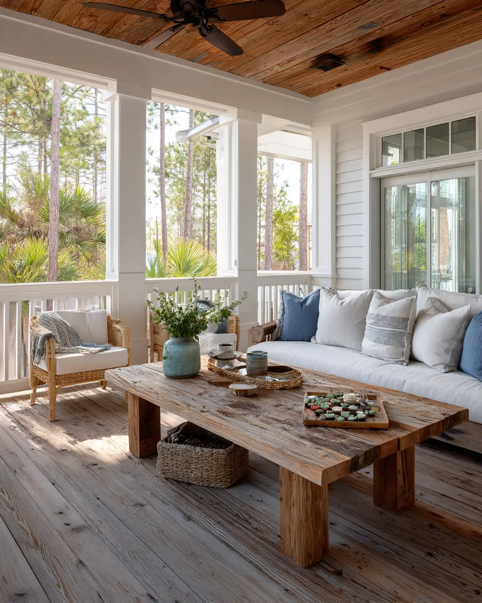 Family-Friendly Coastal Porch Decor Ideas