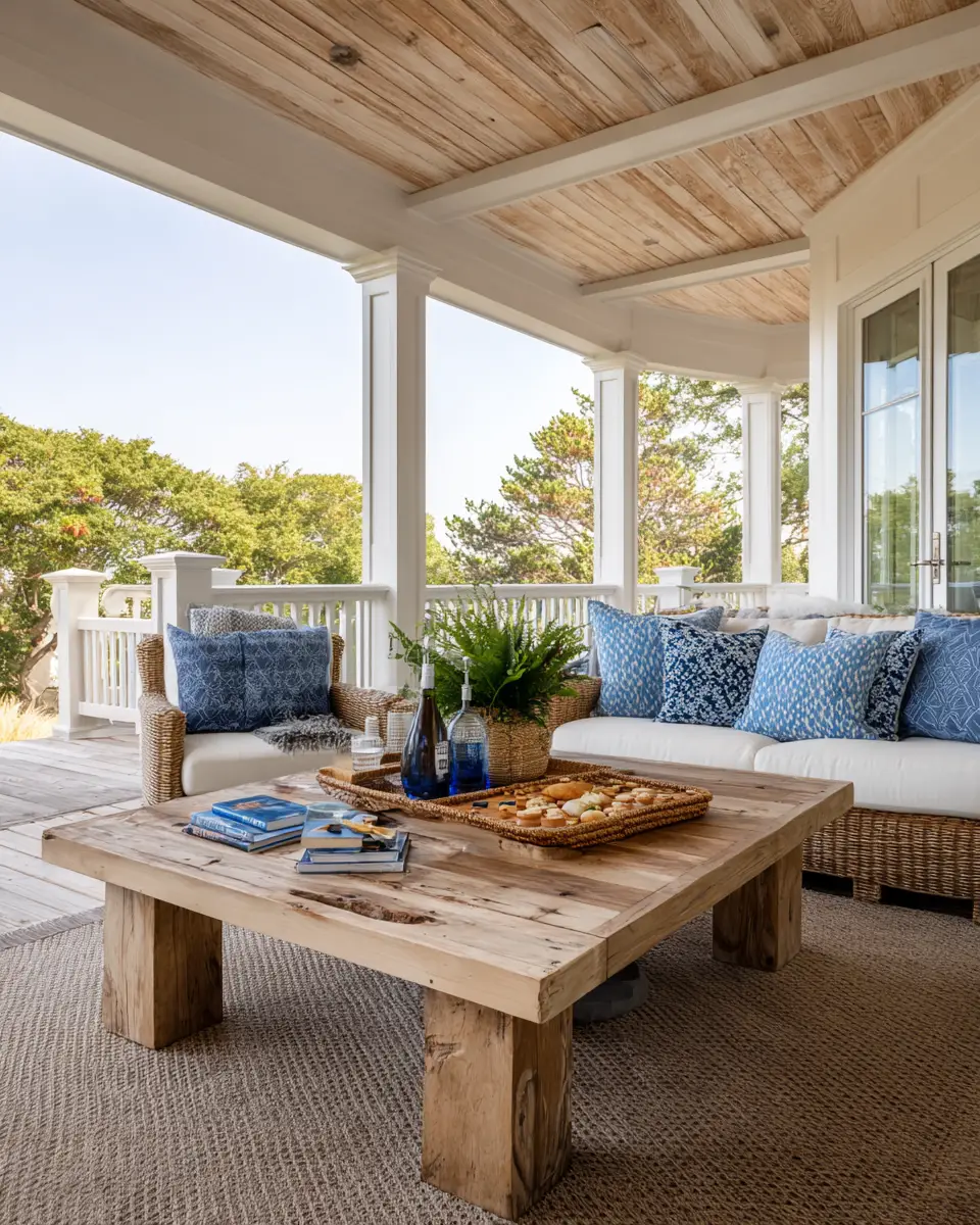 Family-Friendly Coastal Porch Decor Ideas