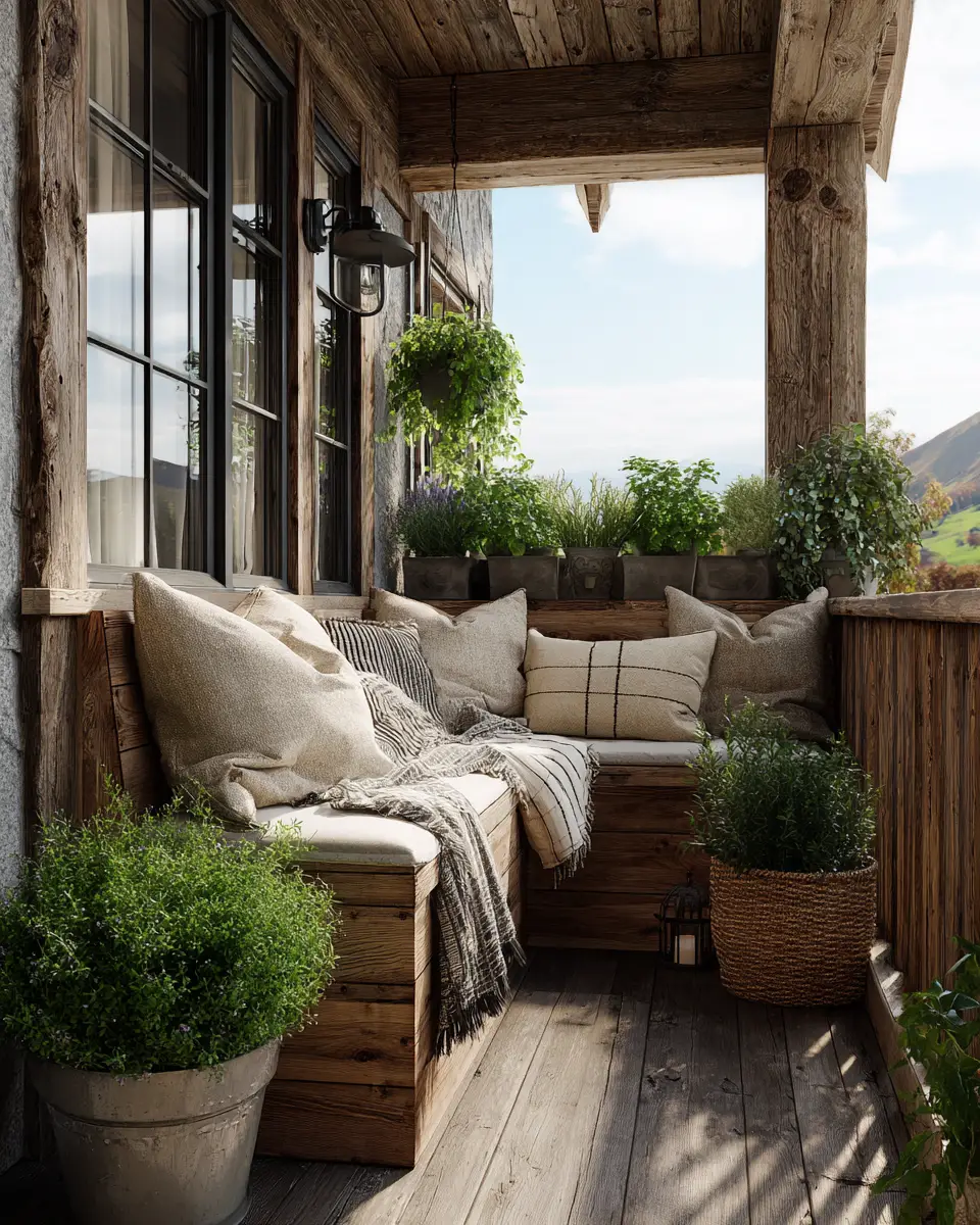 Family-Friendly Farmhouse Balcony Decor Ideas