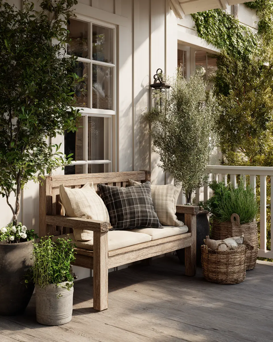 Family-Friendly Farmhouse Balcony Decor Ideas
